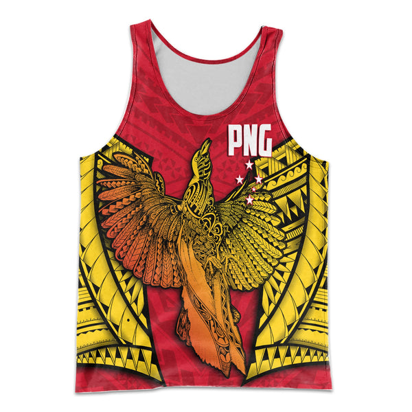 Papua New Guinea Independence Day Men Tank Top Raggiana Bird of Paradise Style