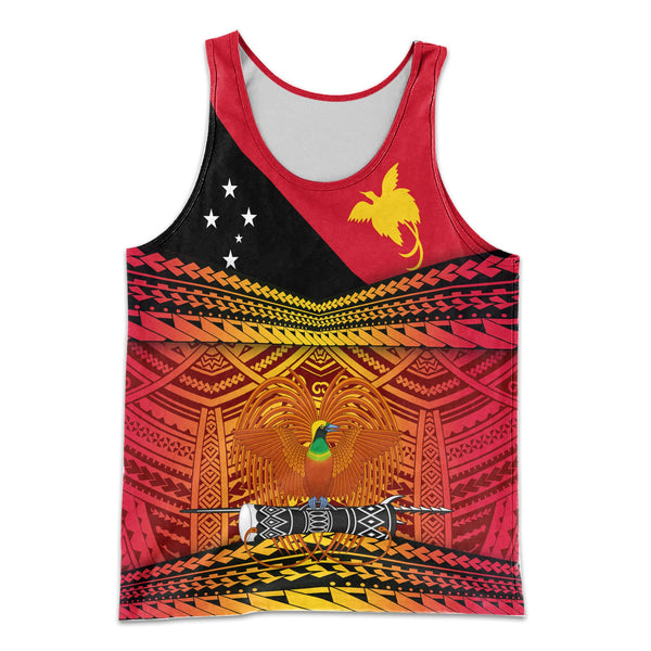 Papua New Guinea Independence Day Men Tank Top PNG Emblem Style