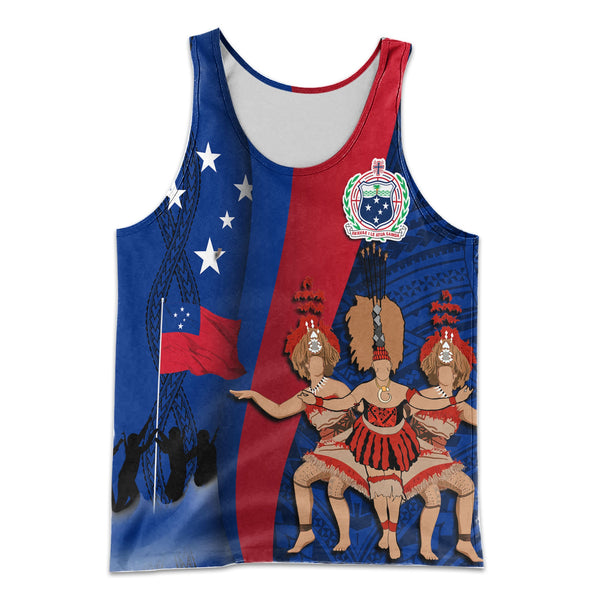 Samoa Independence Day Men Tank Top Celebrating Dance Style