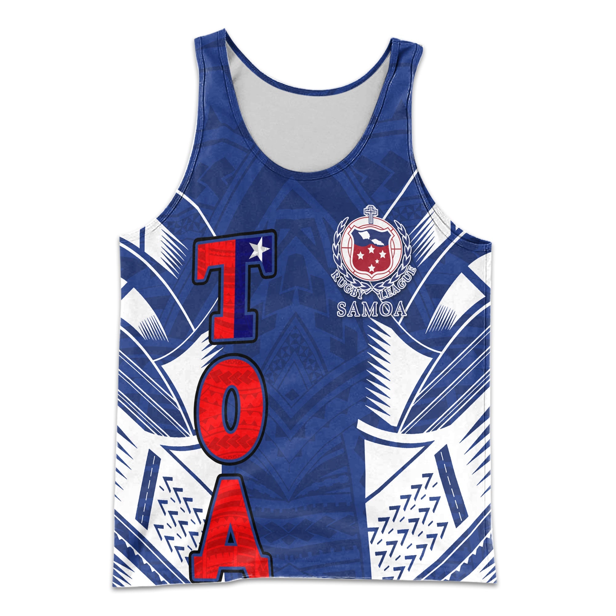 Custom TOA Samoa Rugby Men Tank Top