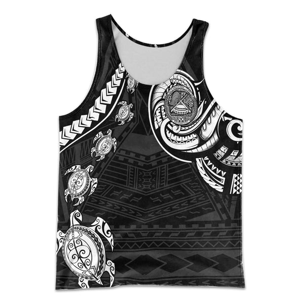 Seal Of American Samoa Men Tank Top Turtle Style