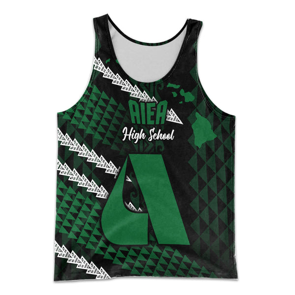 Hawaii Aiea High School Custom Men Tank Top Map Style