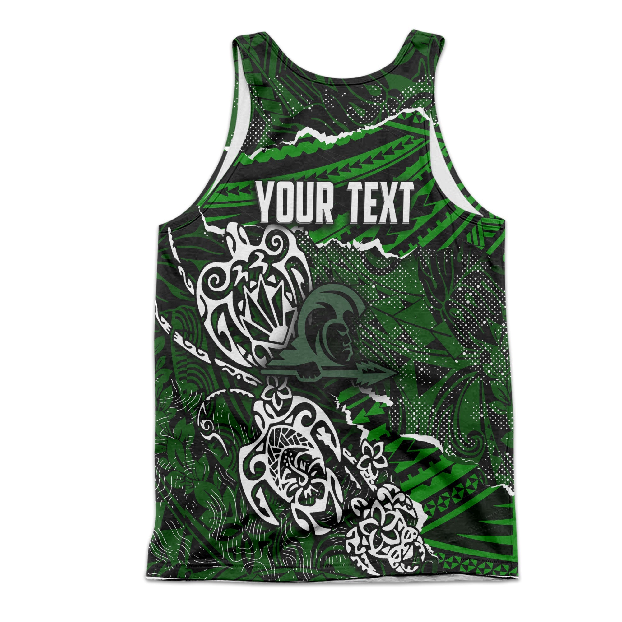 Hawaii Kapaa High School Custom Men Tank Top Polynesian Turtle Style