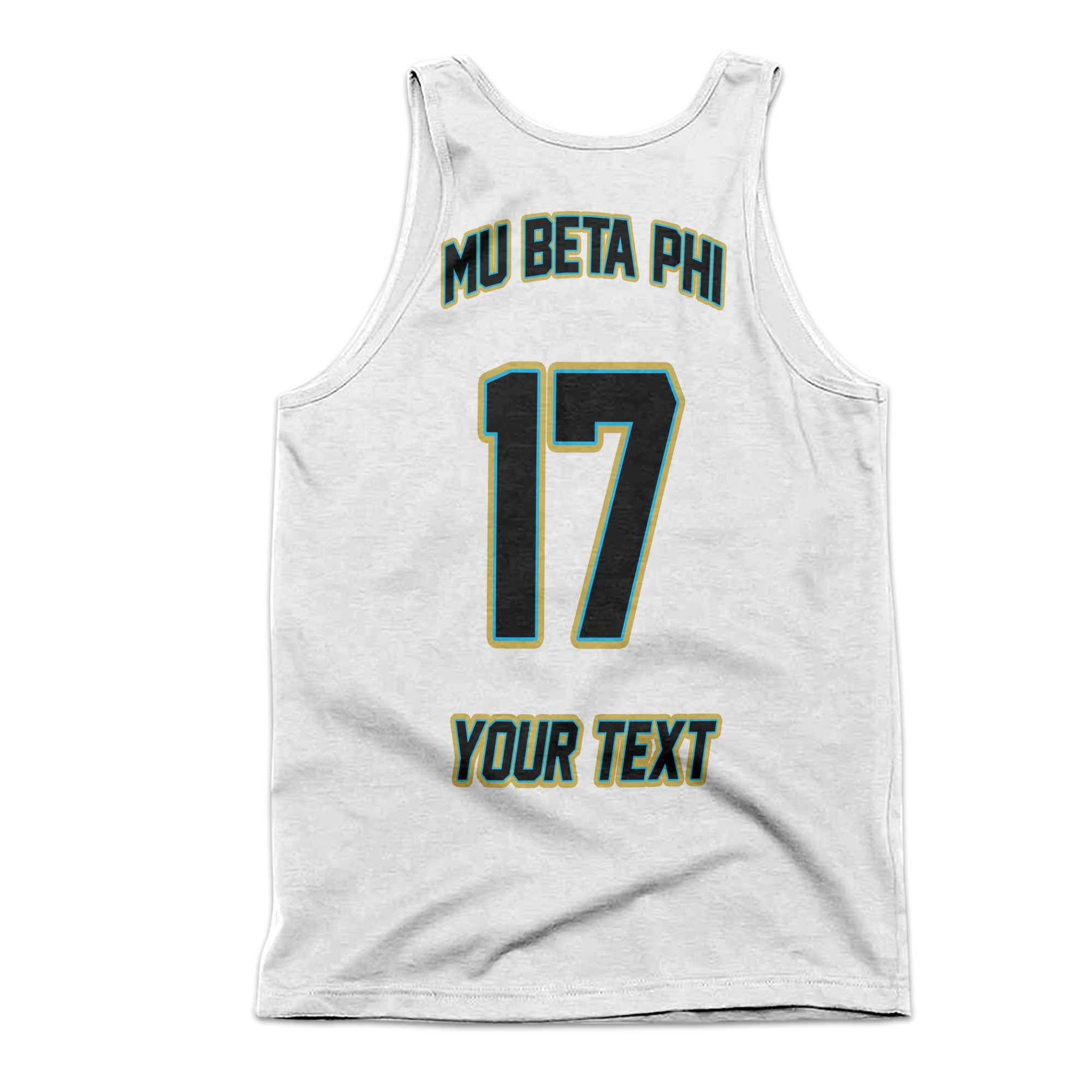 Fraternity Tank Top - Personalized Mu Beta Phi Men Tank Top Original White Style