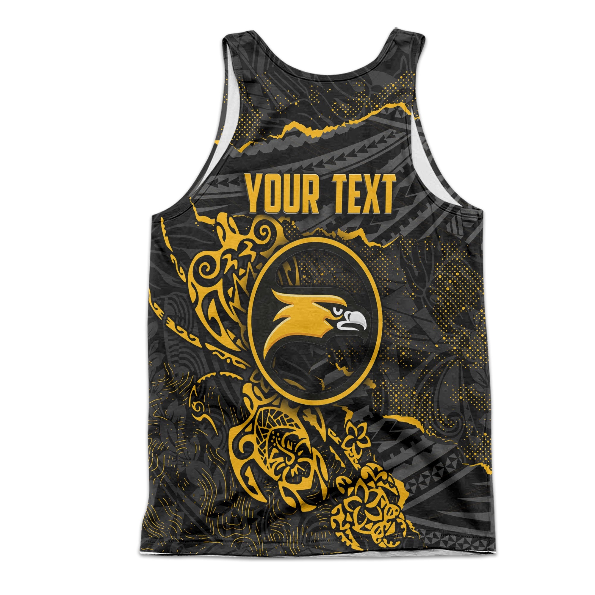 Hawaii Nanakuli High School Custom Men Tank Top Polynesian Turtle Style