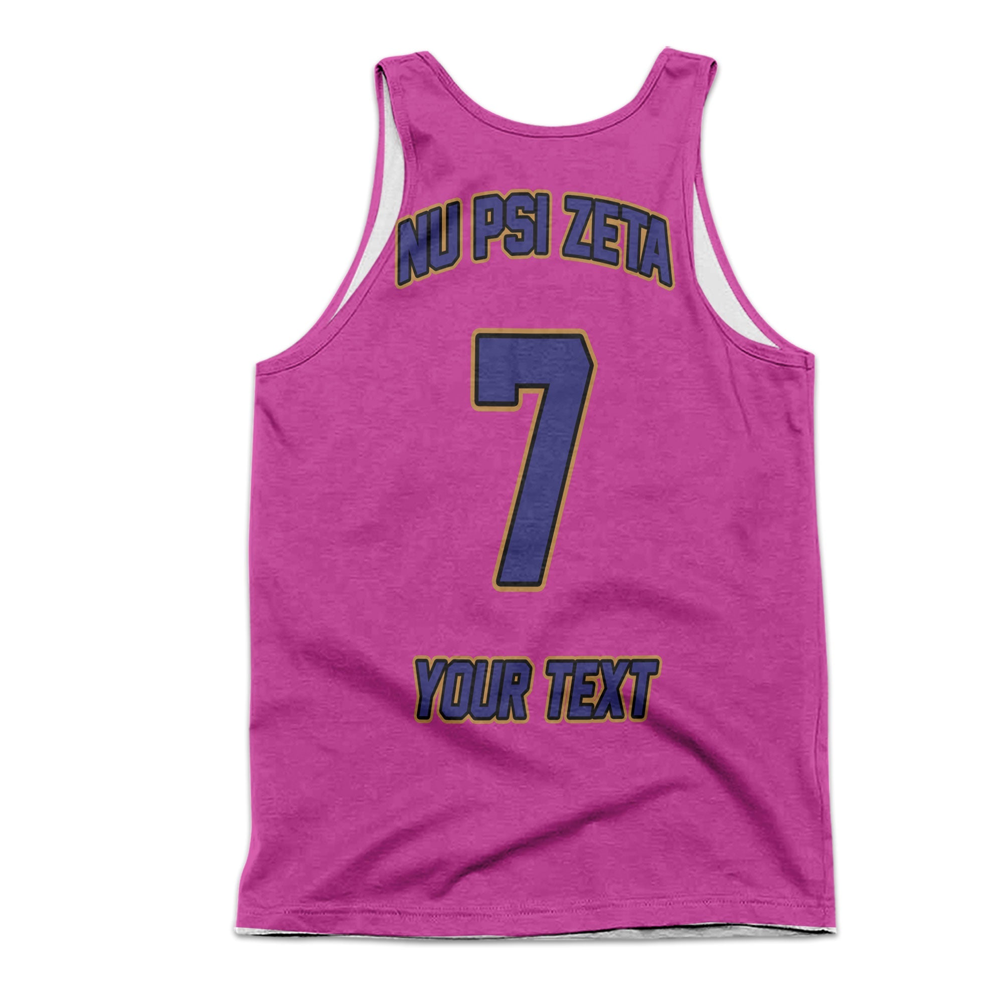 Sorority Tank Top - Personalized Nu Psi Zeta Men Tank Top Original Pink Style