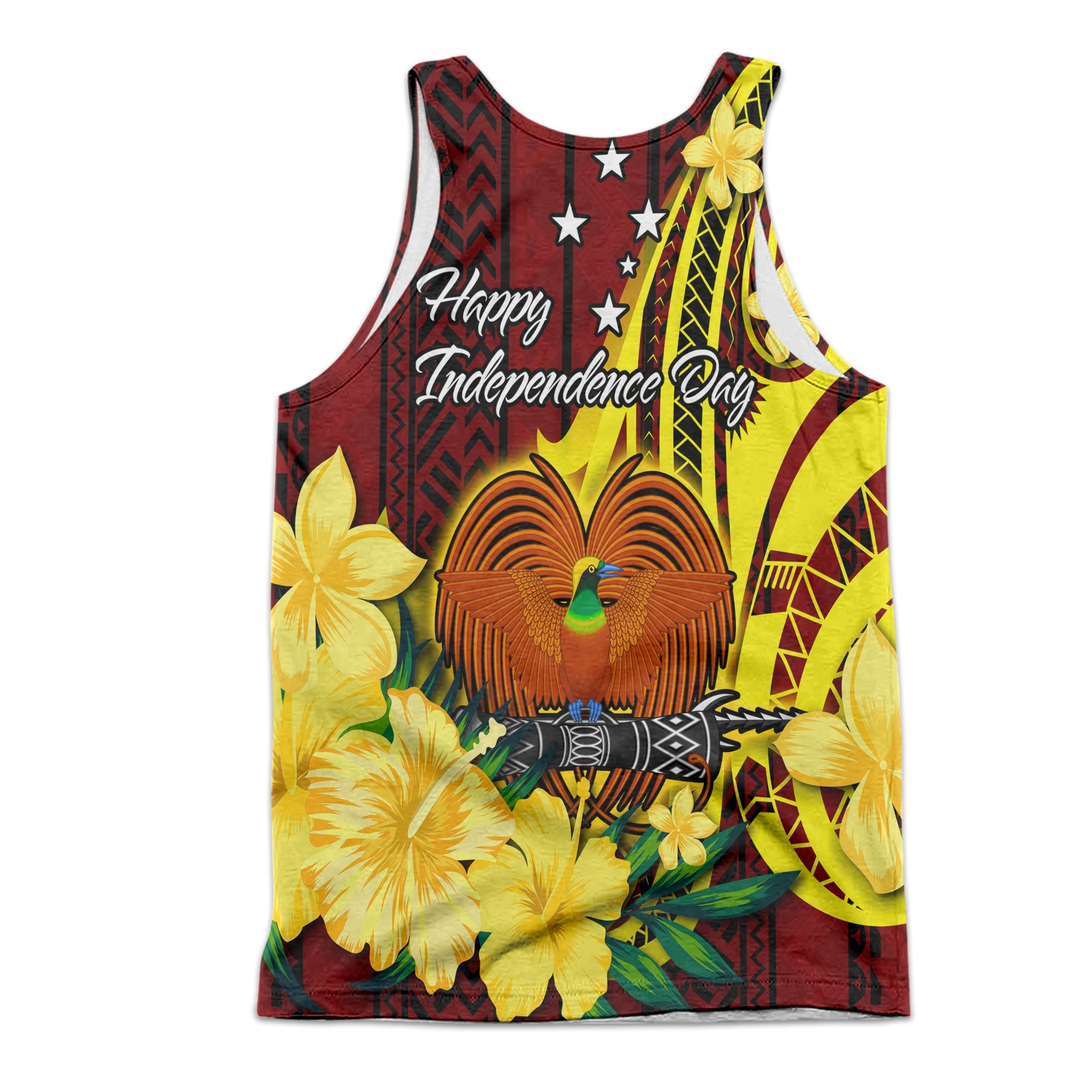 Custom Papua New Guinea Men Tank Top Polynesian PNG Bird Independence Day - LH1