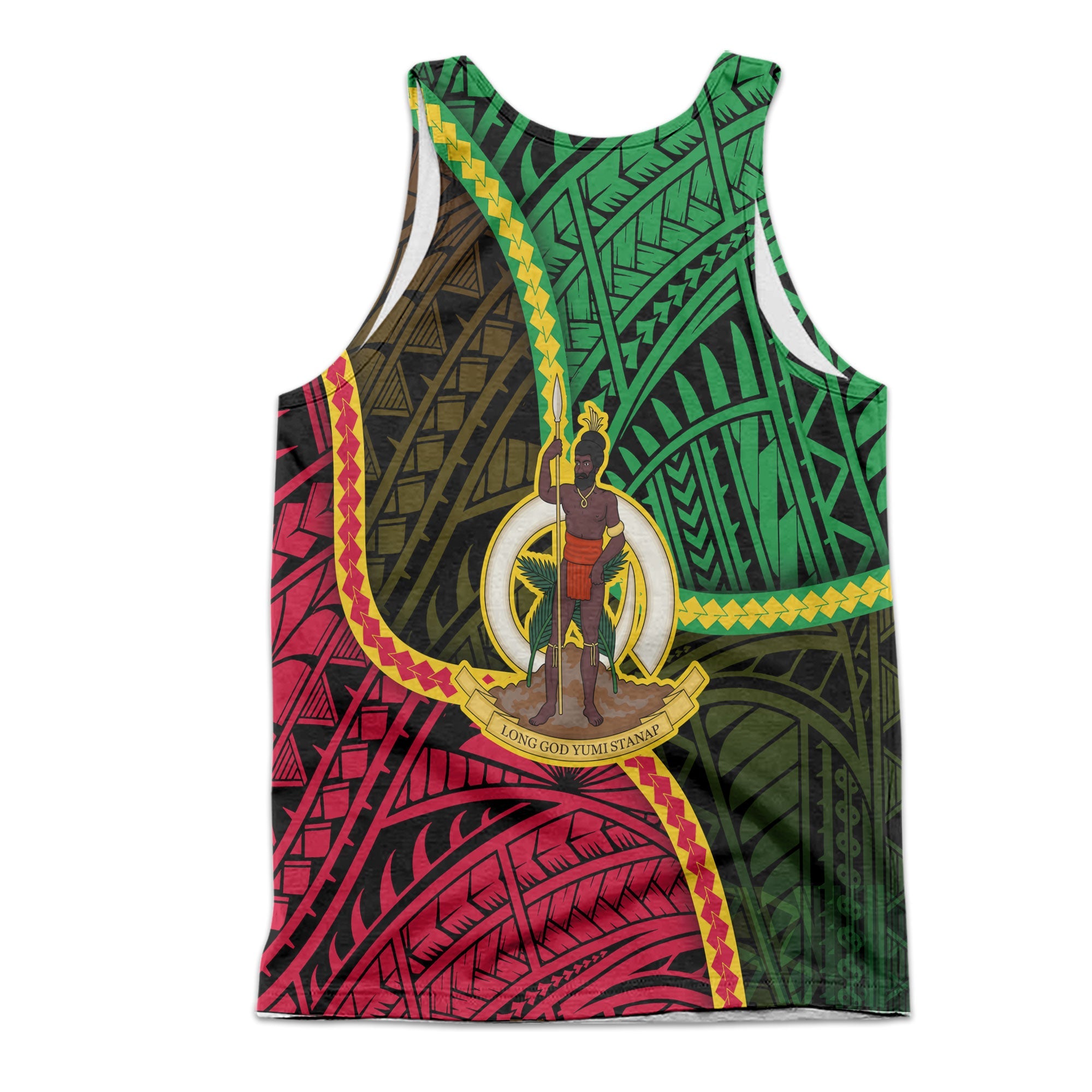 Vanuatu Men Tank Top Independence Day 43rd Anniversary Style