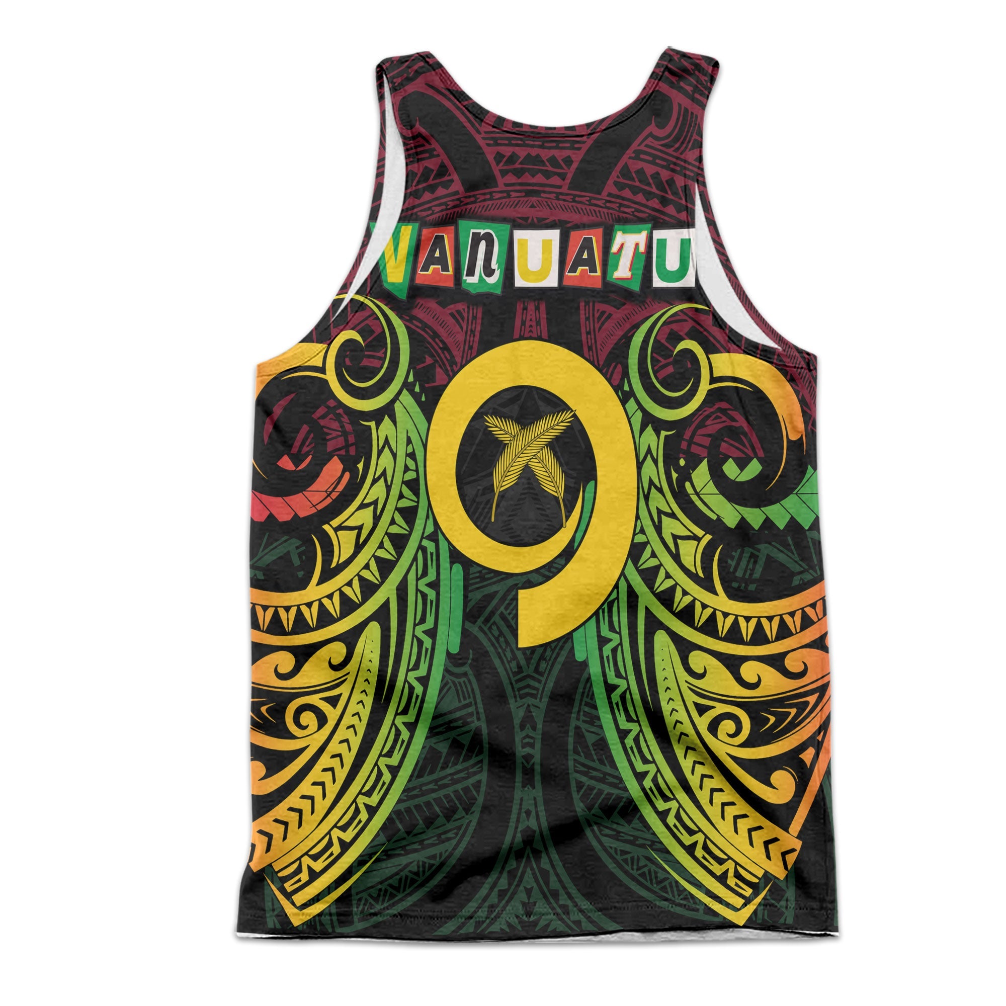 Vanuatu Men Tank Top Independence Day 43rd Anniversary Style 2