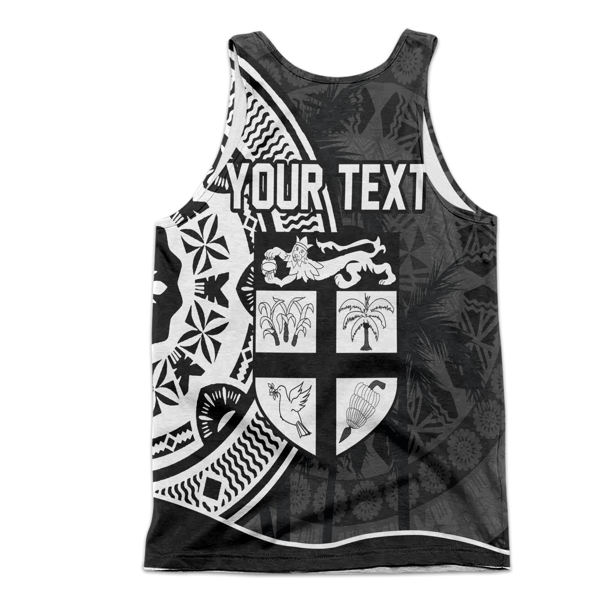 Custom Fiji Rugby Men Tank Top