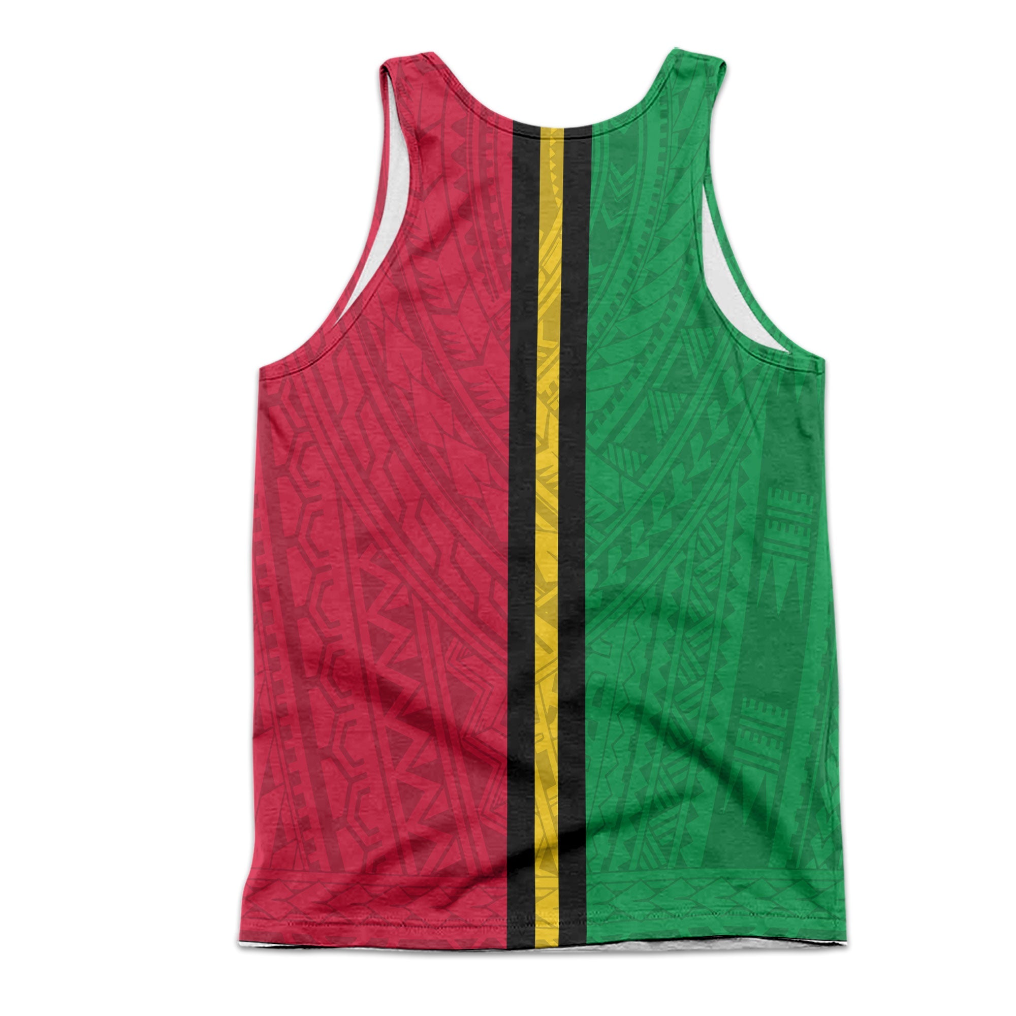 Vanuatu Men Tank Top Polynesian Flag Style