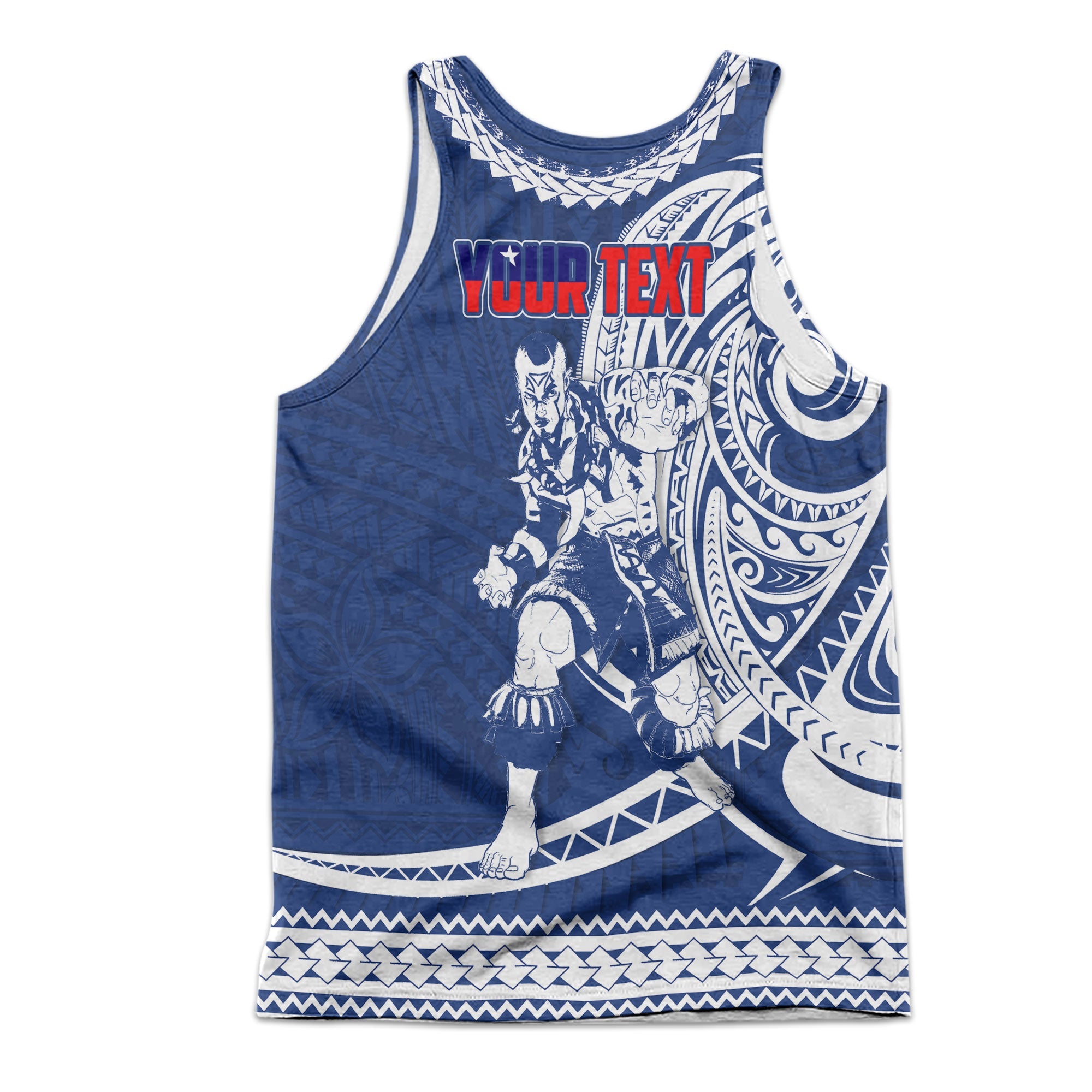 Custom Samoa Men Tank Top Warrior Ula Nifo Style