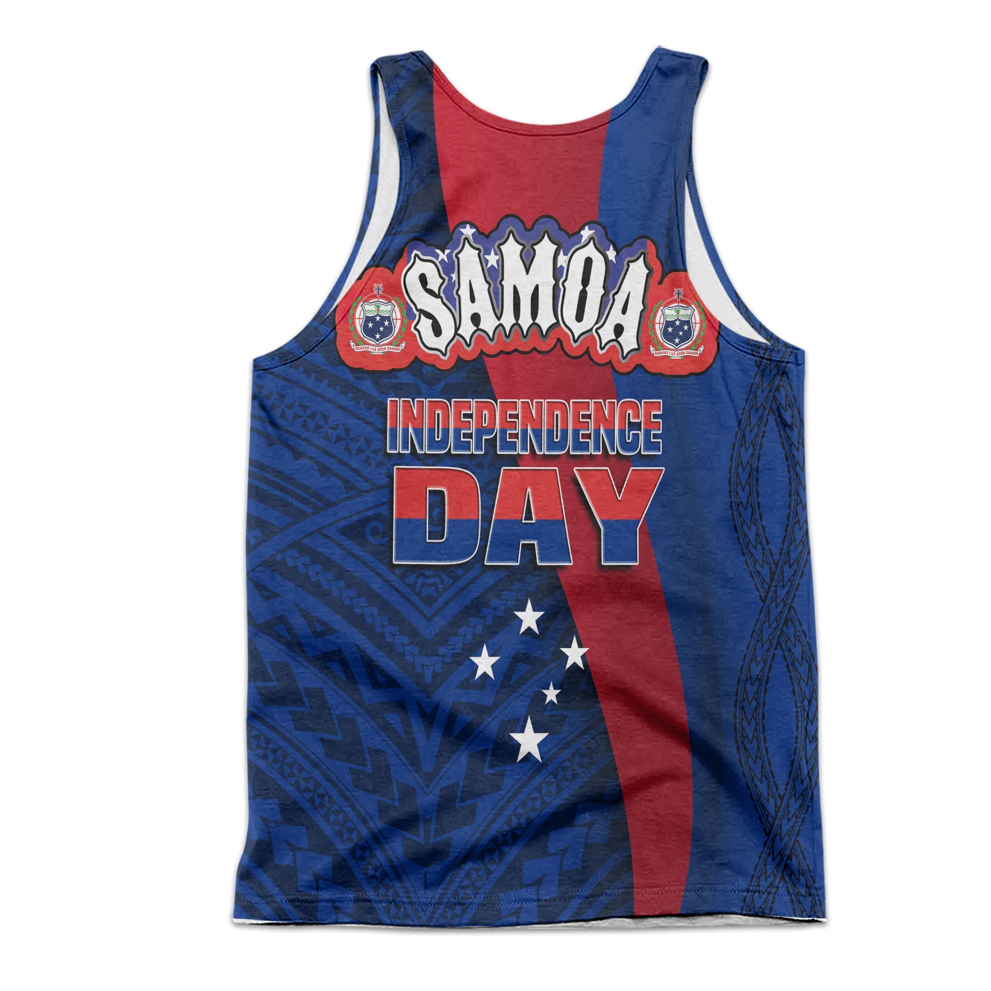 Samoa Independence Day Men Tank Top Celebrating Dance Style