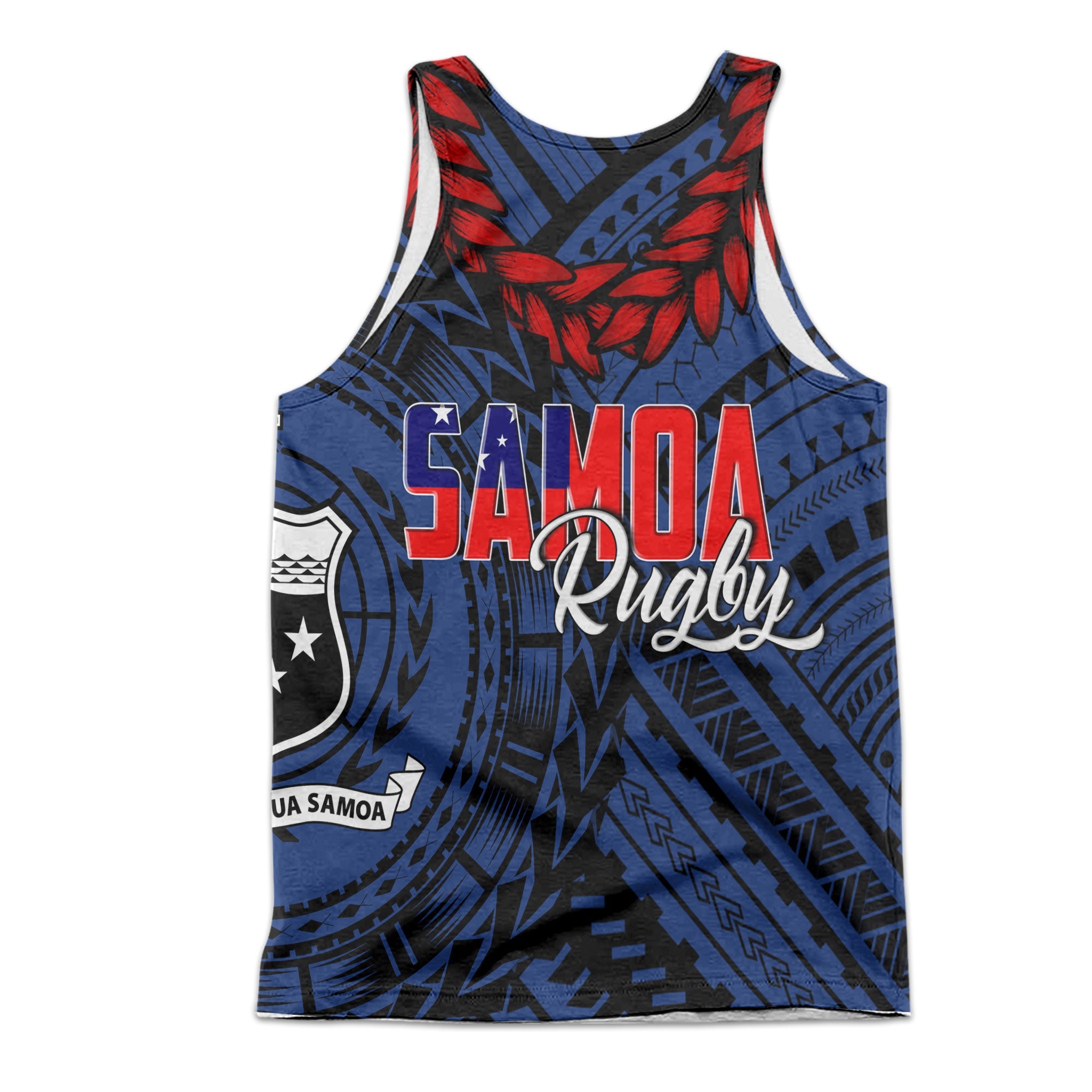 Samoa TOA Rugby Men Tank Top Ulafala Style