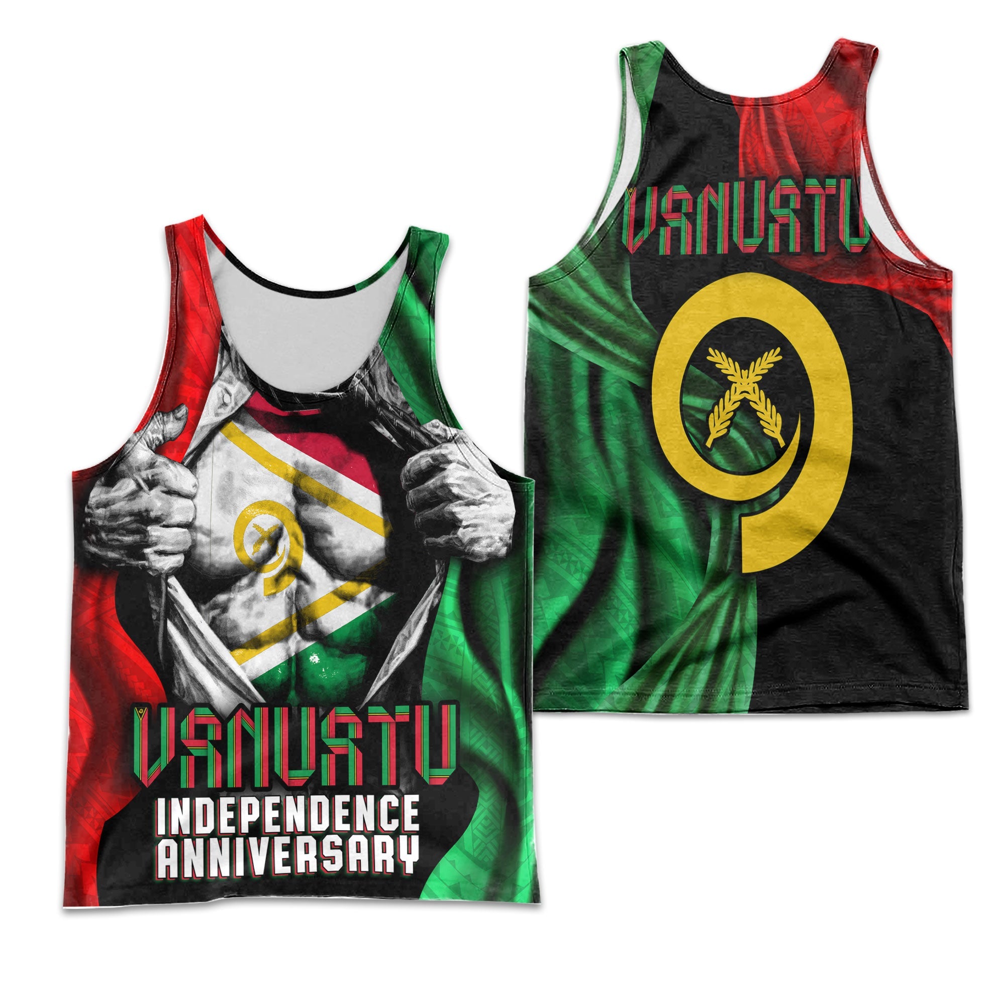 Vanuatu In Me Independence Day Men Tank Top 43rd Anniversary Style