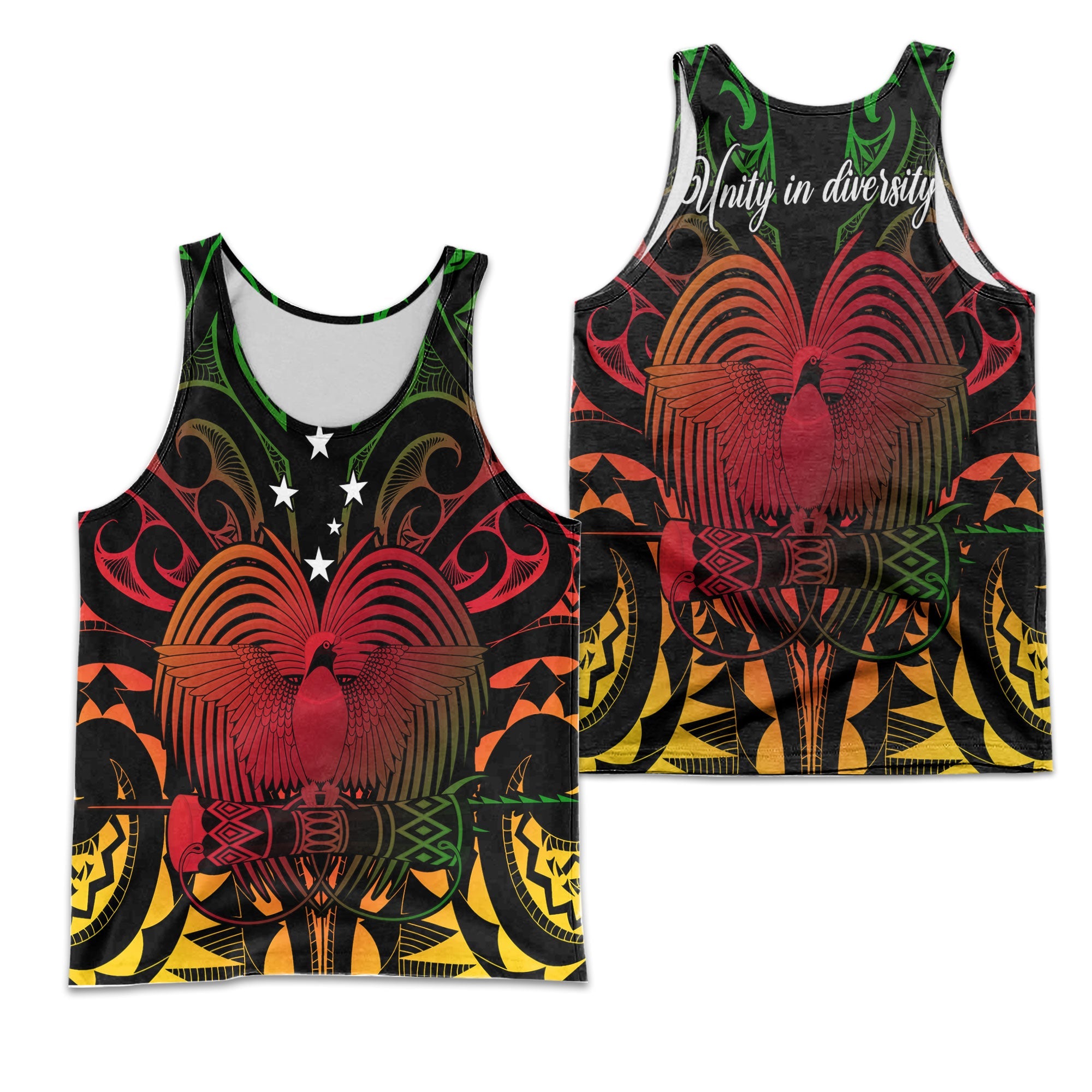 Papua New Guinea Men Tank Top Unity In Diversity Motto