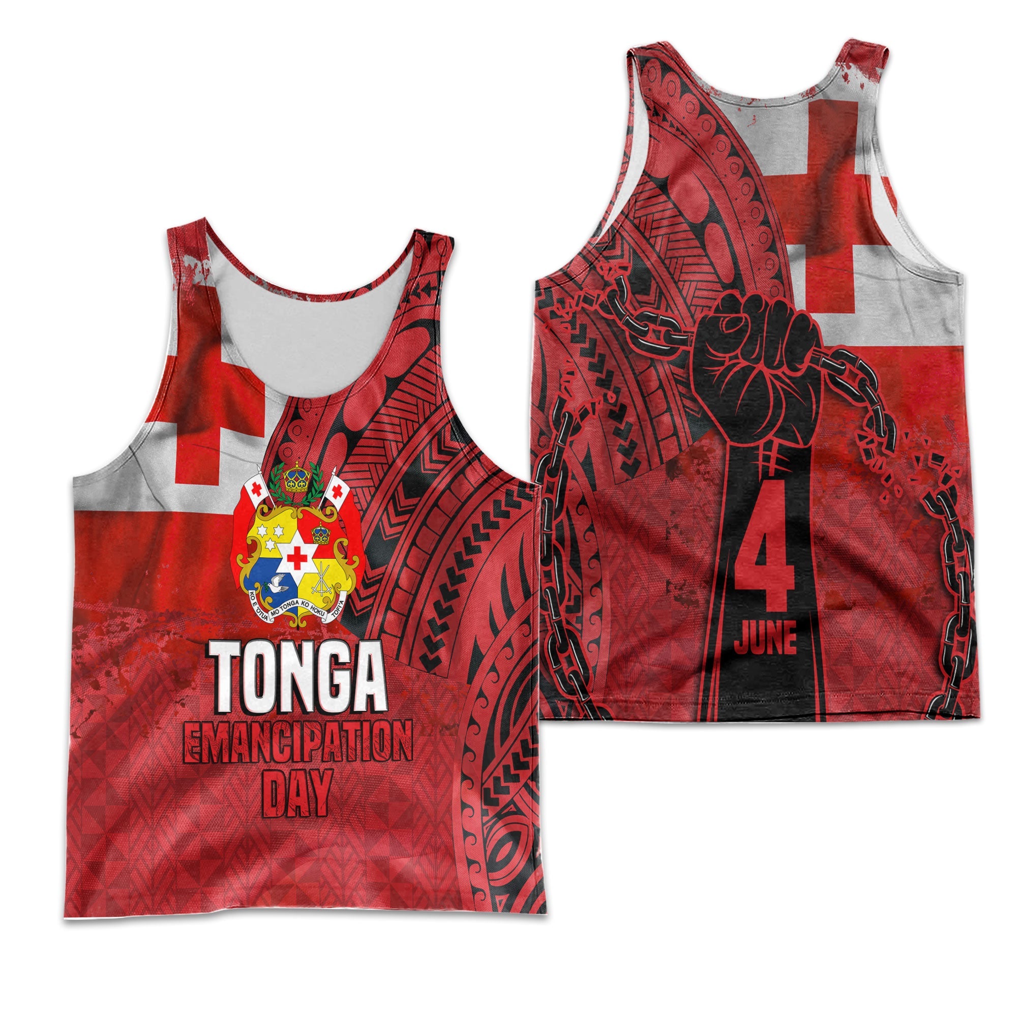 Tonga Independence Emancipation Day Men Tank Top