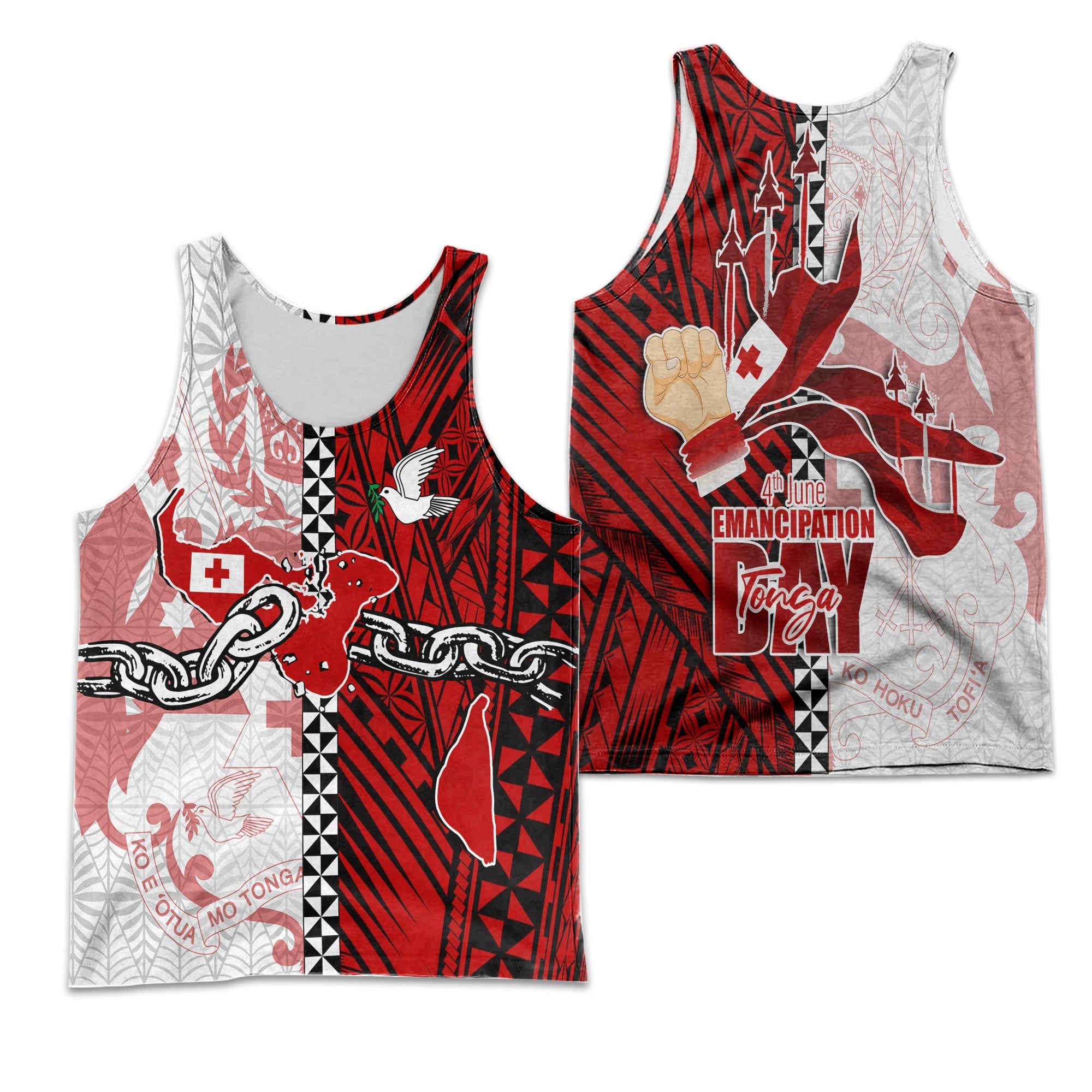 Tonga National Emancipation Day Men Tank Top