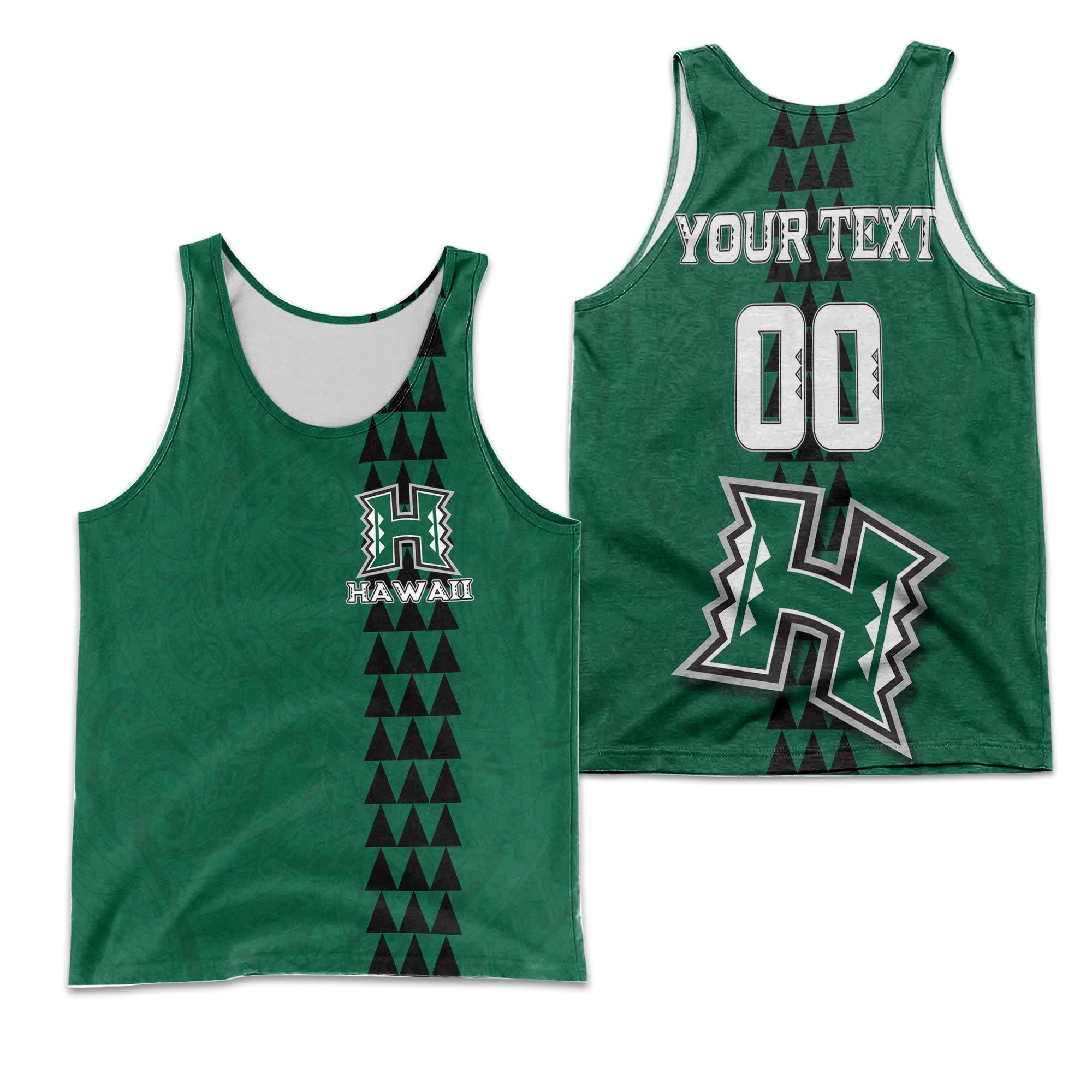 Custom Hawaii Rainbow Warriors Rugby Men Tank Top