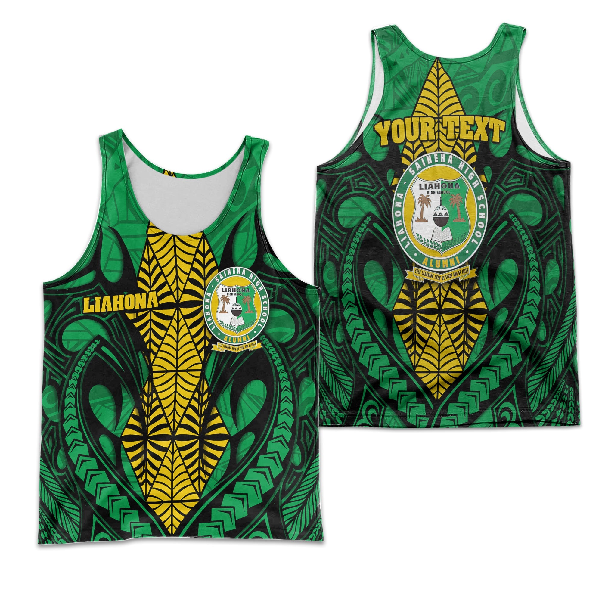 Custom Tonga Liahona High School Men Tank Top