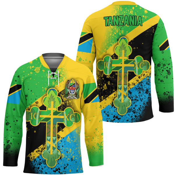 Tanzania Hockey Jersey Flag & Coat Of Arms Orthodox Style