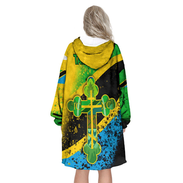 Tanzania Snug Hoodie Flag & Coat Of Arms Orthodox Style