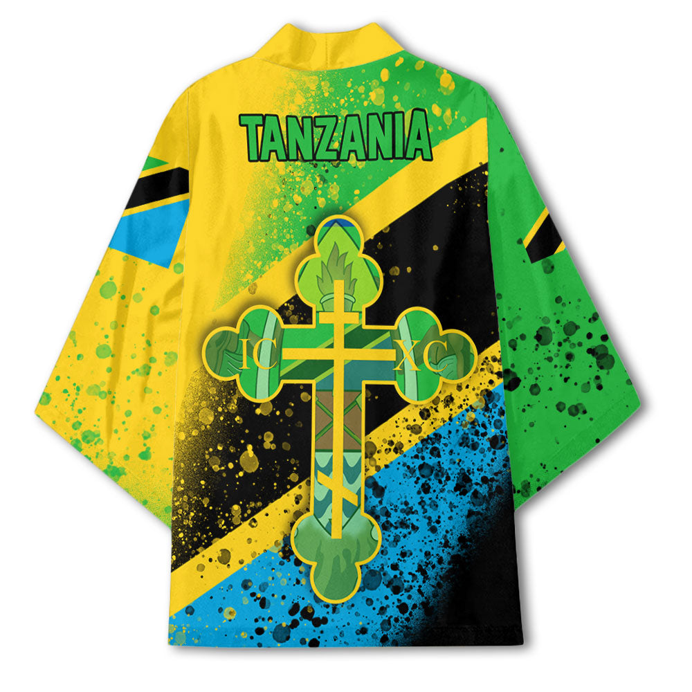 Tanzania Kimono Flag & Coat Of Arms Orthodox Style