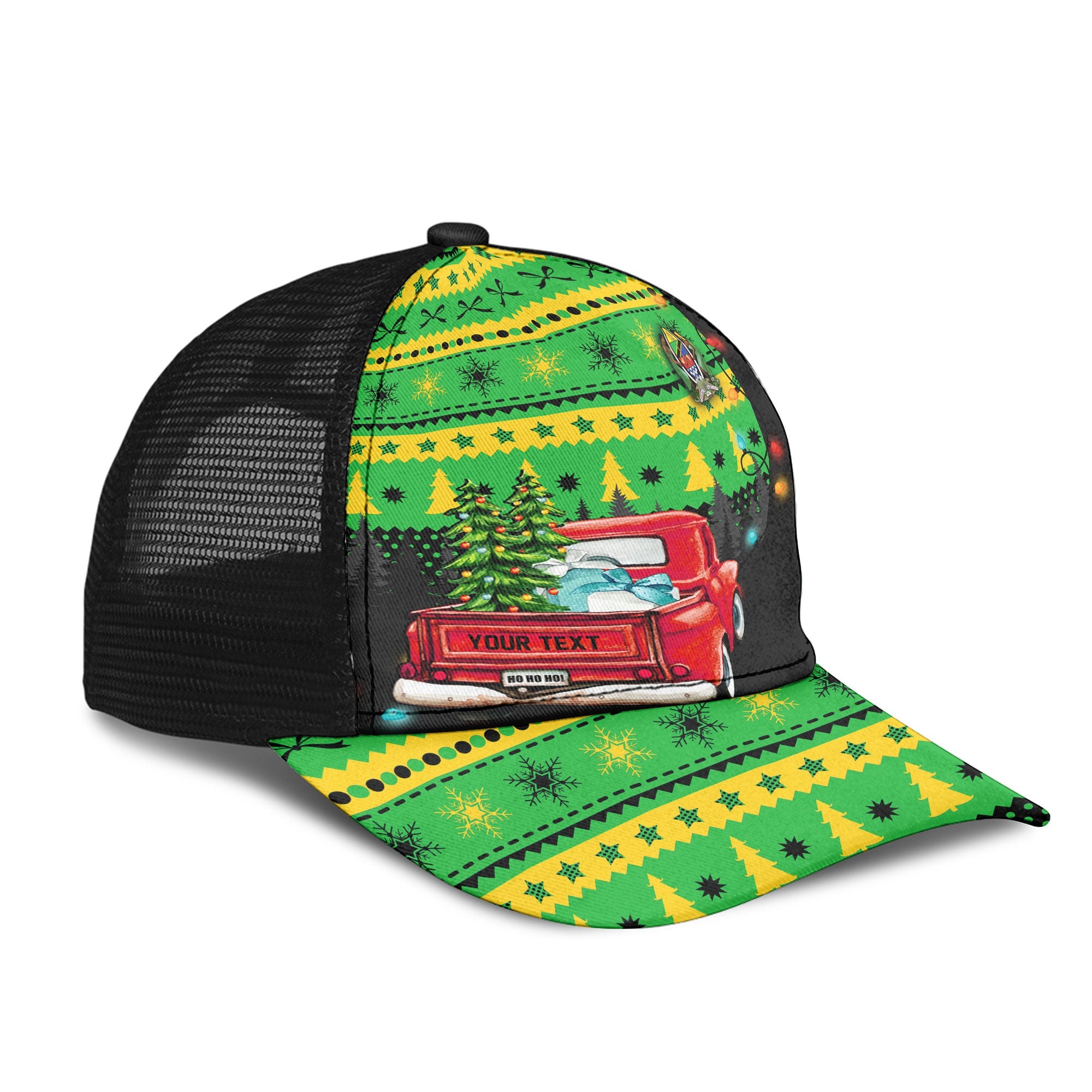 Tanzania Mesh Back Cap Coat Of Arms Christmas Style