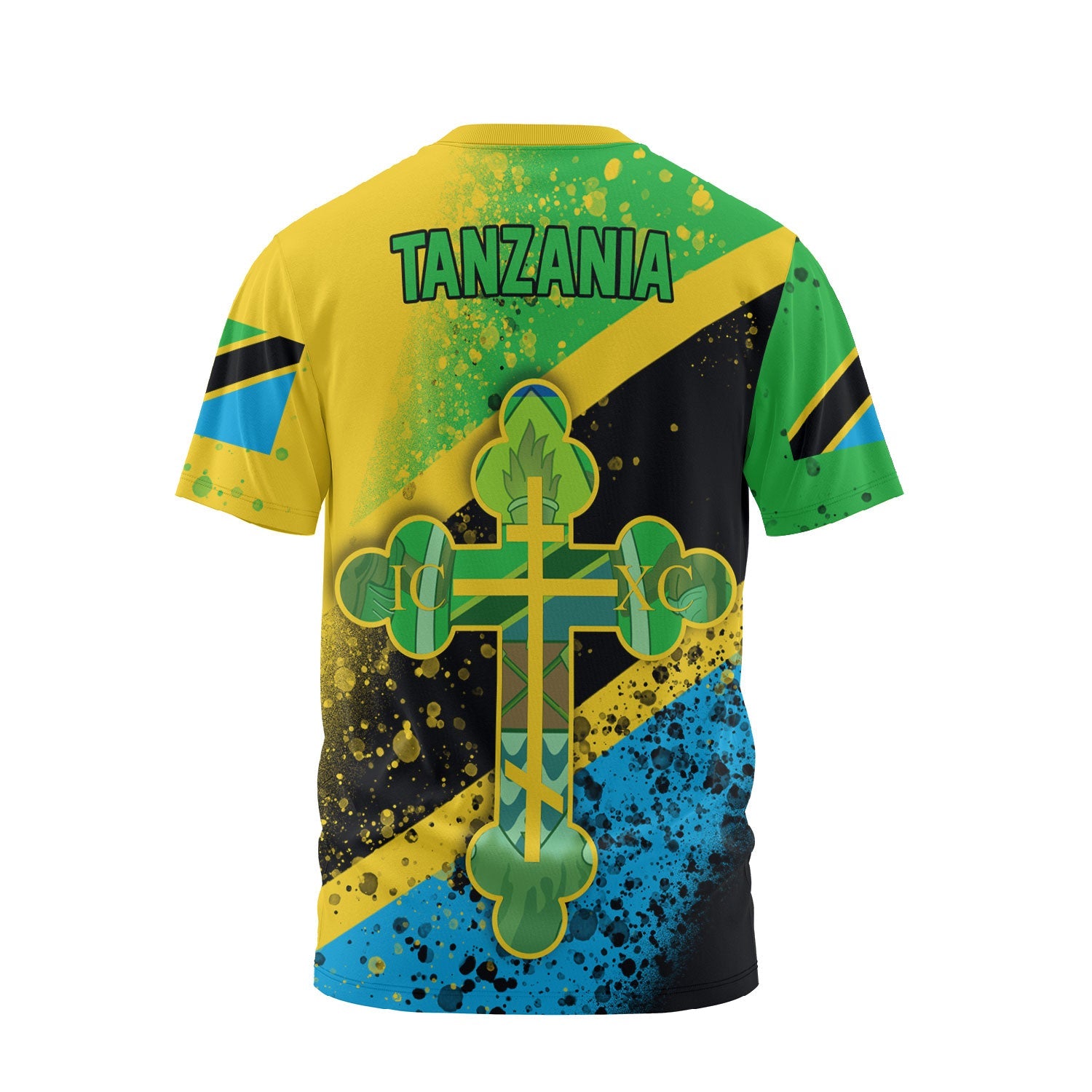 Tanzania T Shirt Flag & Coat Of Arms Orthodox Style