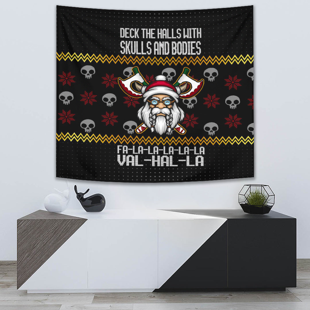 Viking Tapestry Santa In Valhalla Style Christmas