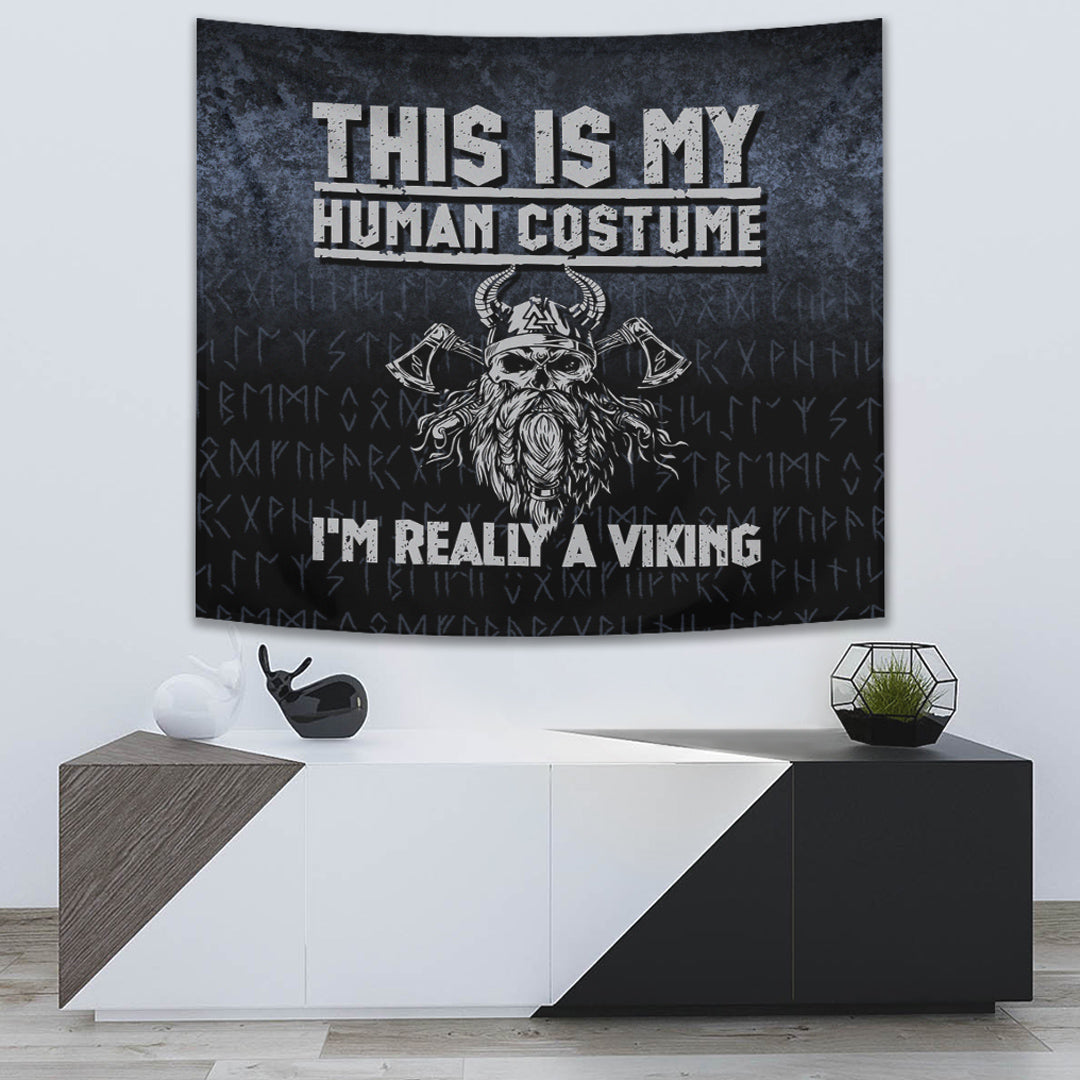 Viking Tapestry This Is My Human Costume I'm Really A Viking