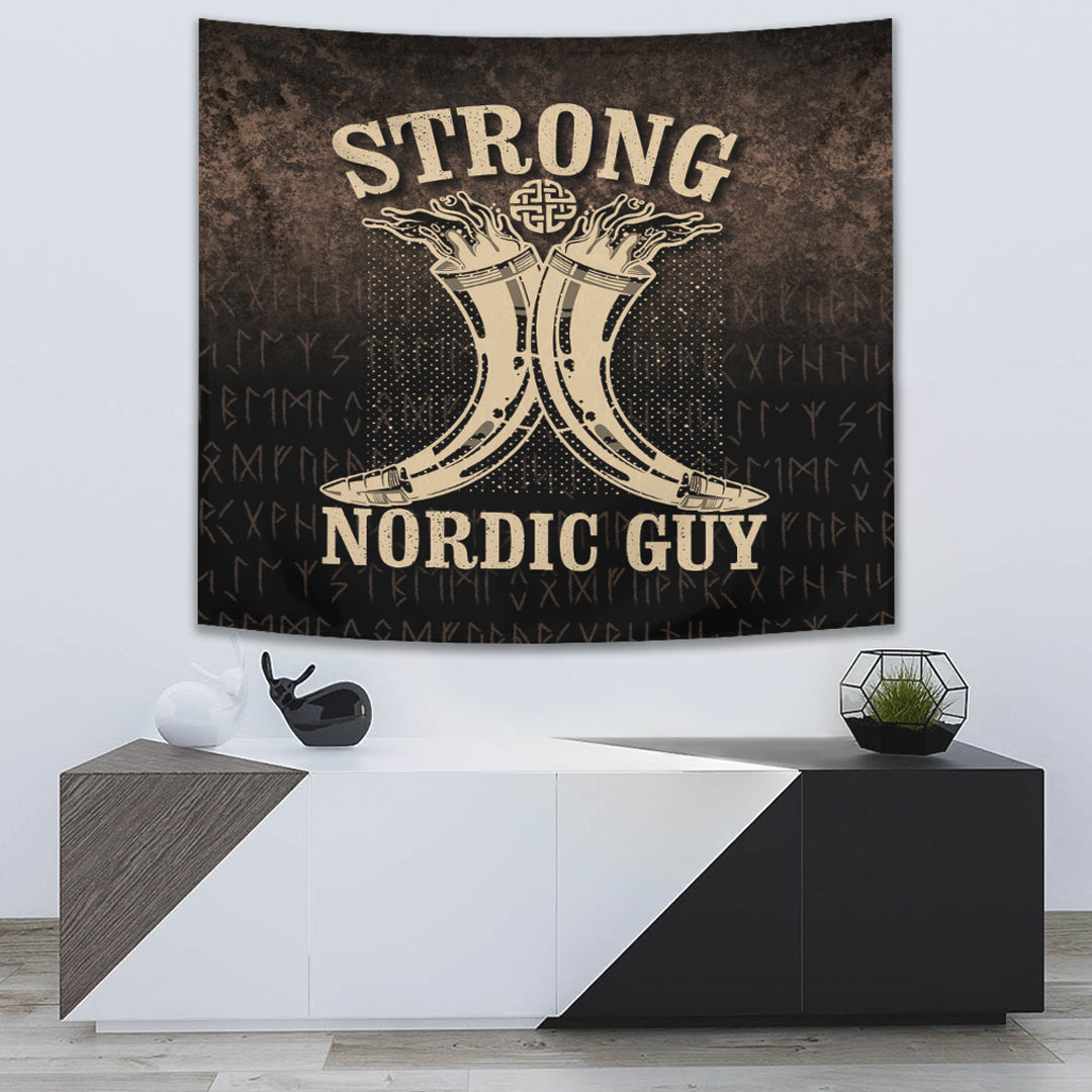 Viking Tapestry Strong Nordic Guy