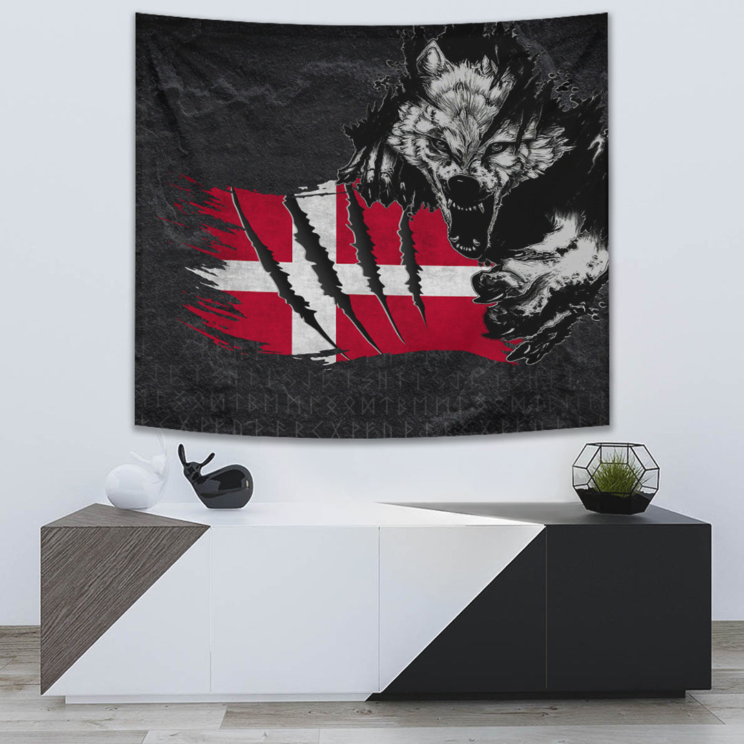 Viking Tapestry Denmark Wolf Viking Tapestry