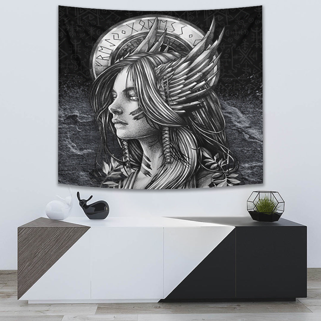 Viking Tapestry Valkyries Sad Viking Tapestry