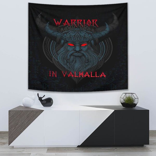 Viking Tapestry Warrior In Valhala