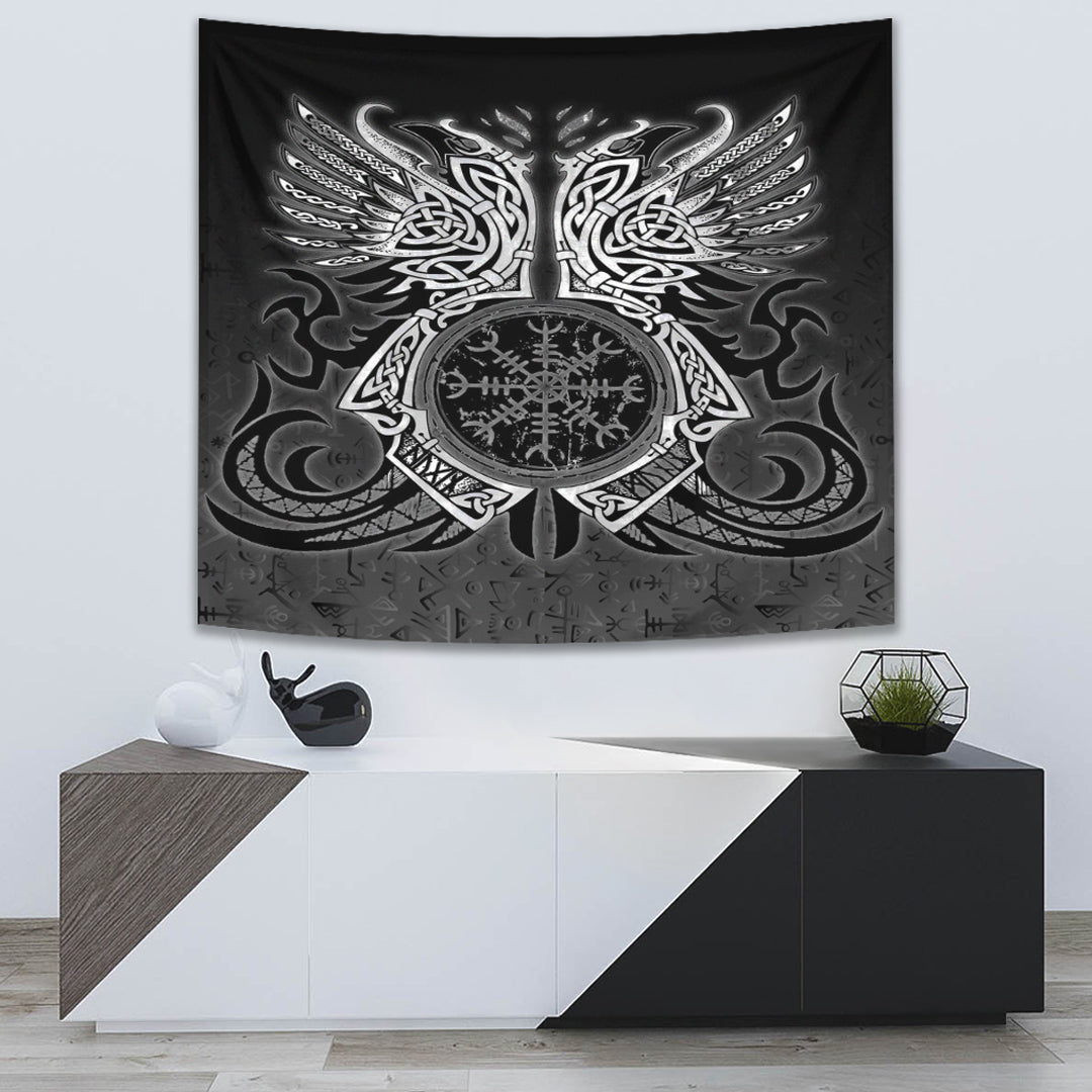 Viking Tapestry Two Raven Celtic