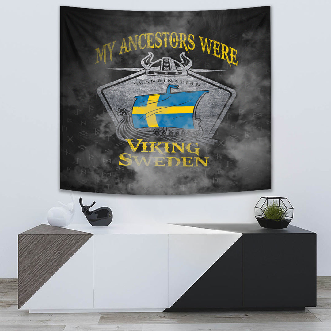 Viking Tapestry Sweden Drakka Scandinavian