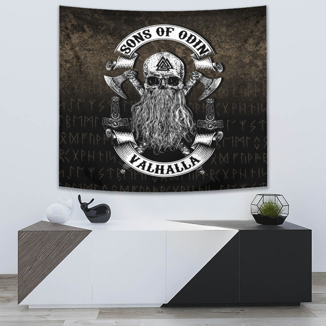 Viking Tapestry Sons of Odin Valhalla 2