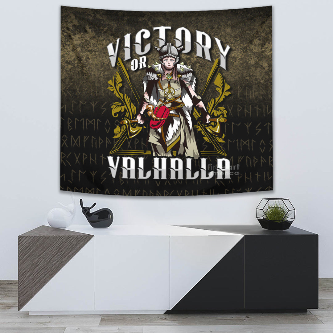 Viking Tapestry Victory Or Valhalla Norse Myth Viking Tapestry Historical