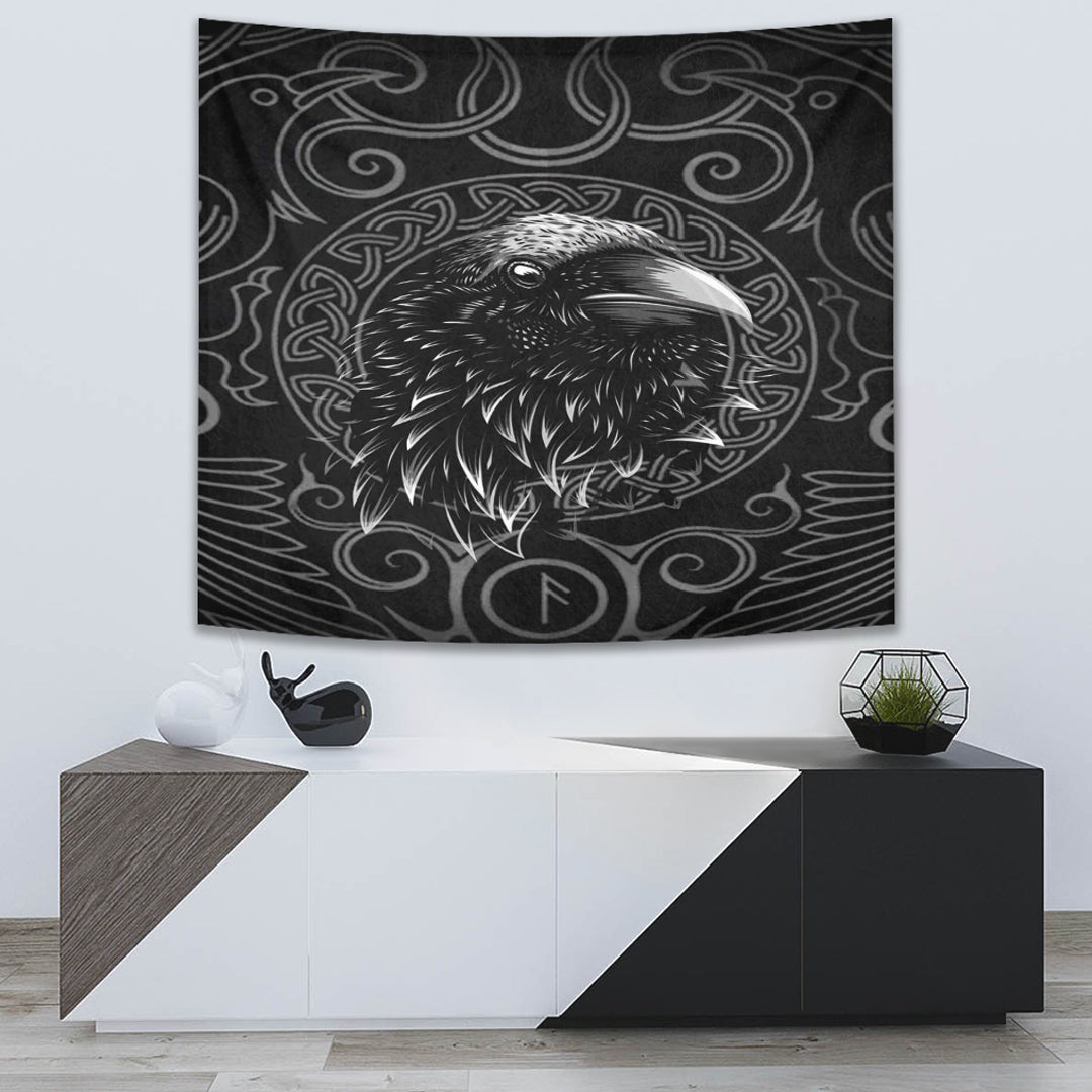 Viking Tapestry Raven Celtic Style