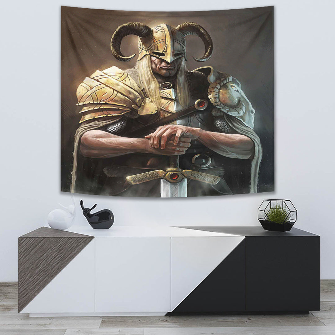 Viking Tapestry Gold Knights