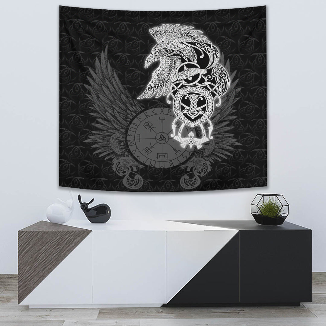 Viking Tapestry Raven Ving