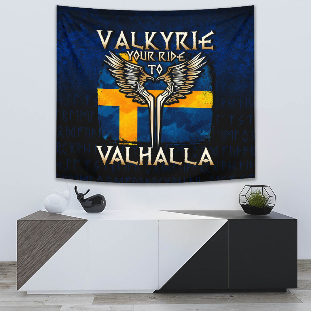 Viking Tapestry Valkyrie Your Ride to Valhalla Sweden