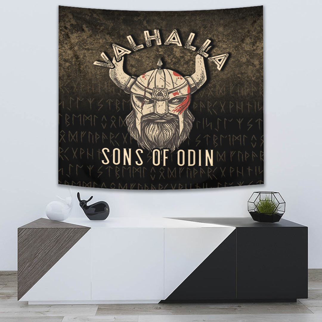 Viking Tapestry Valhalla Sons Of Odin