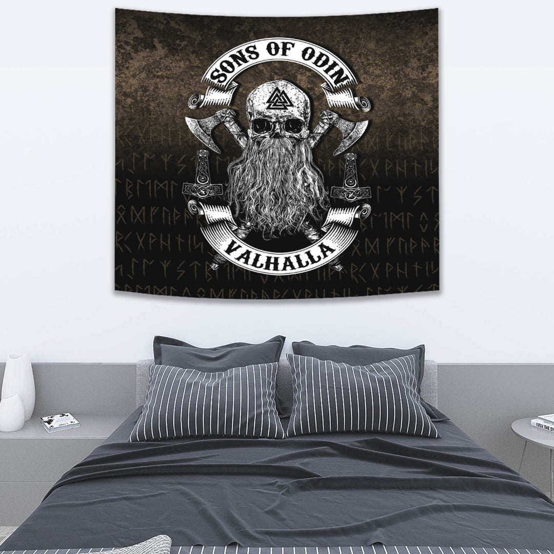 Viking Tapestry Sons of Odin Valhalla 2
