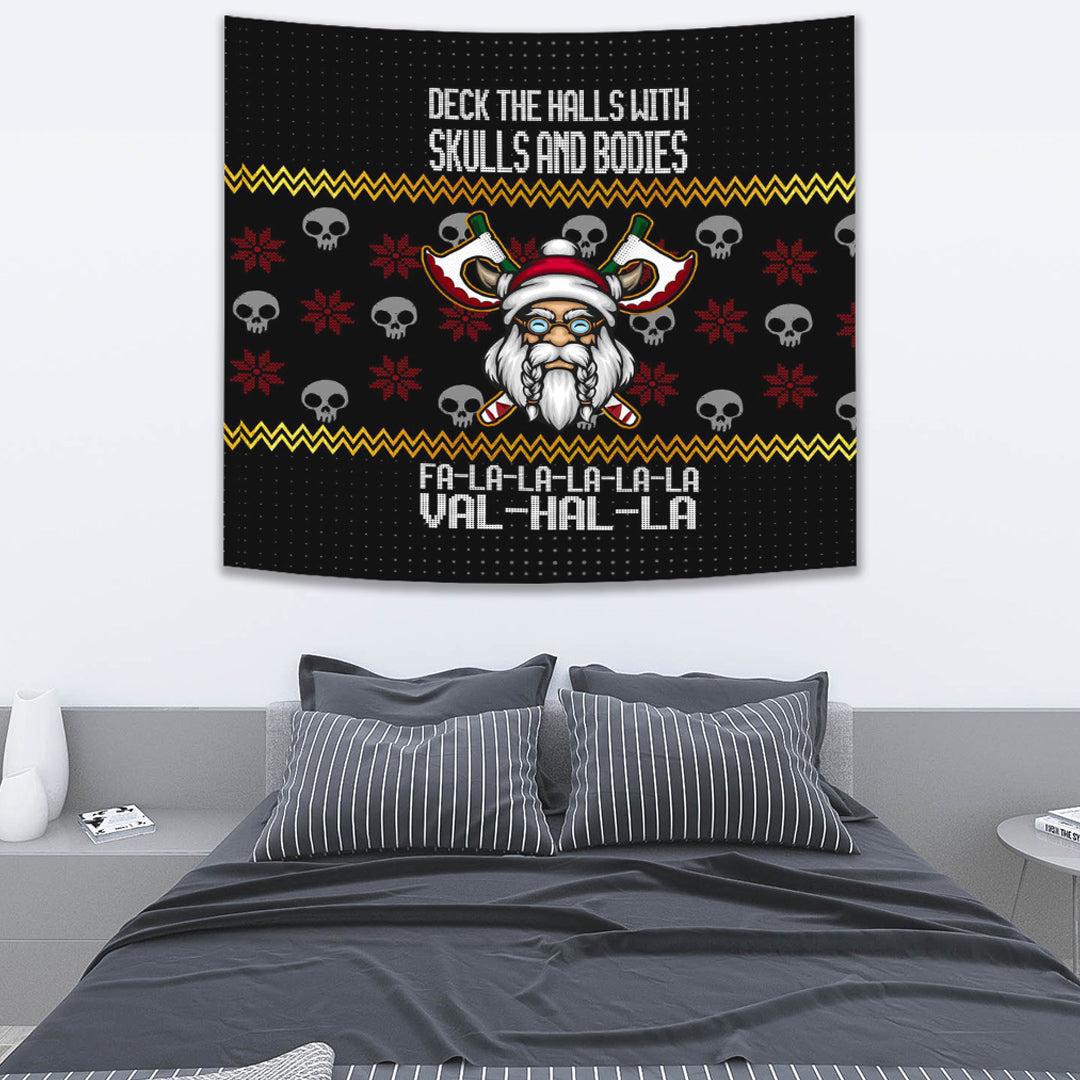 Viking Tapestry Santa In Valhalla Style Christmas