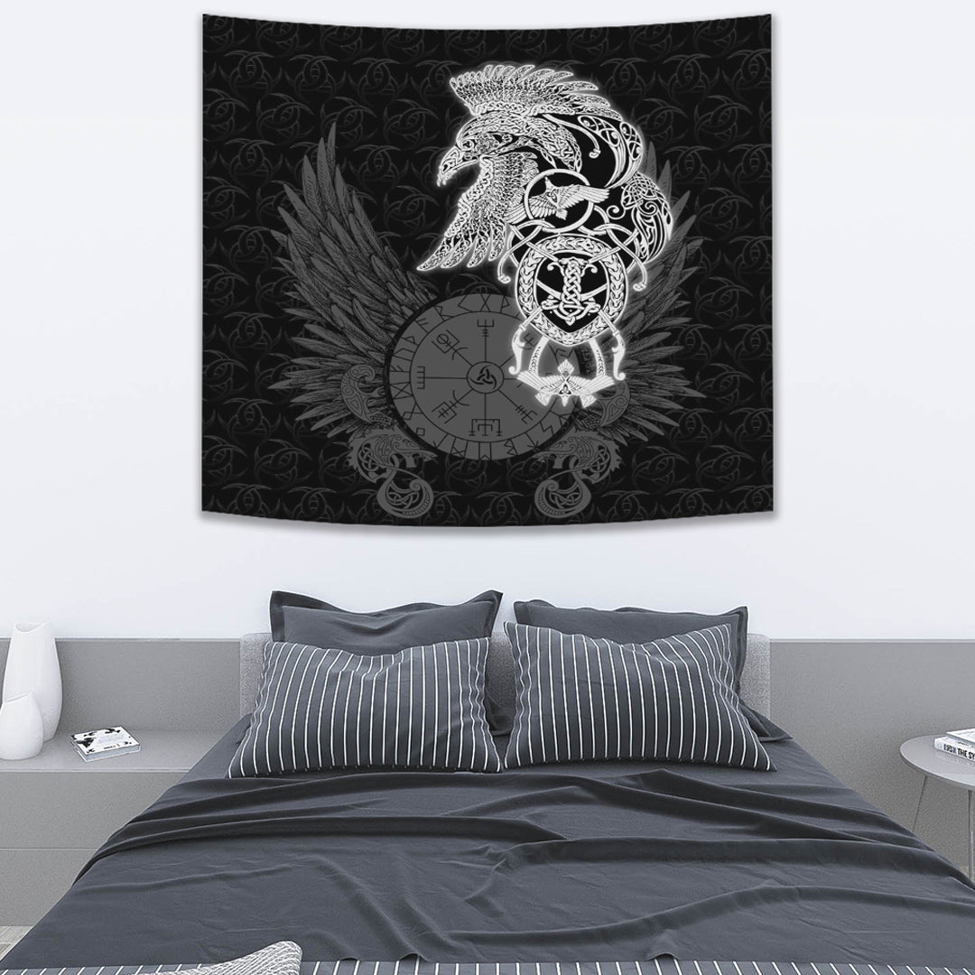 Viking Tapestry Raven Ving