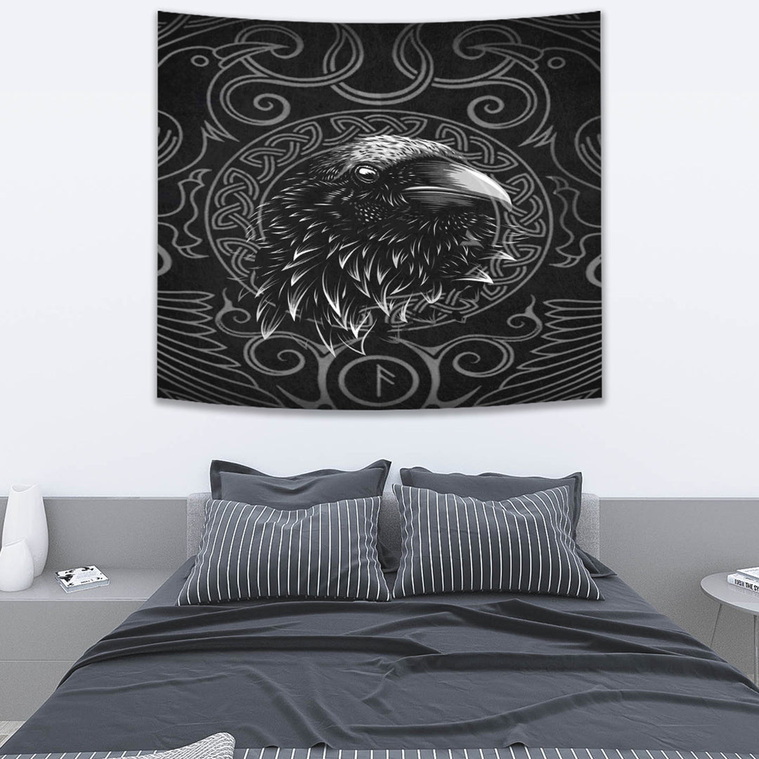 Viking Tapestry Raven Celtic Style