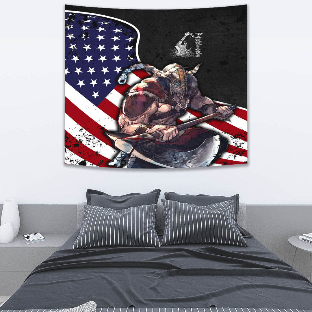 Viking Tapestry USA Warrior Brush Style