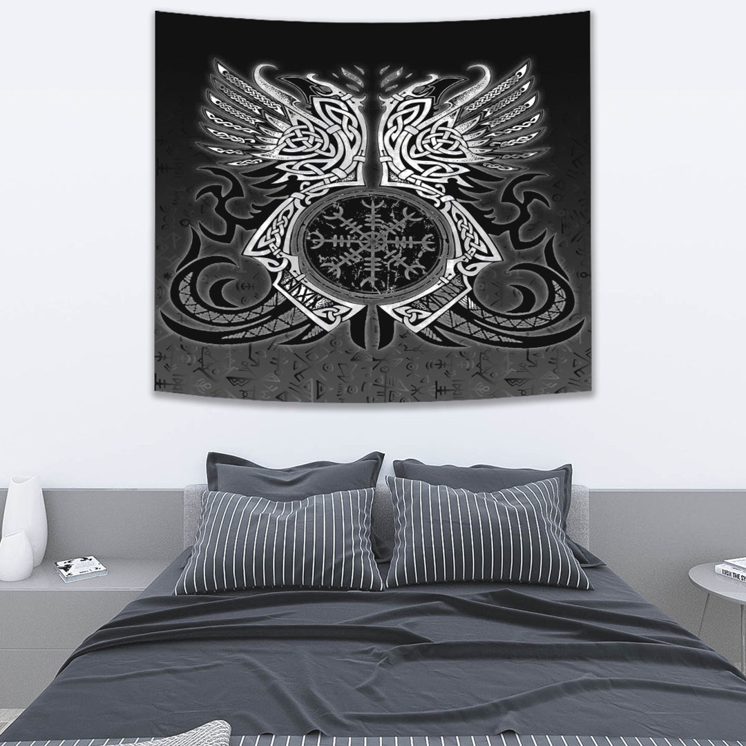 Viking Tapestry Two Raven Celtic